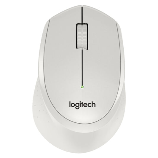 Logitech M330 Wireless Optical Mute Mouse with Micro USB Receiver (White) - Wireless Mice by Logitech | Online Shopping South Africa | PMC Jewellery | Buy Now Pay Later Mobicred