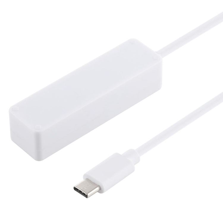 2 in 1 TF / SD Card Reader + 3 x USB 3.0 Ports to USB-C / Type-C HUB Converter, Cable Length: 26cm (White) - free shipping - PMC Jewellery - Order now!