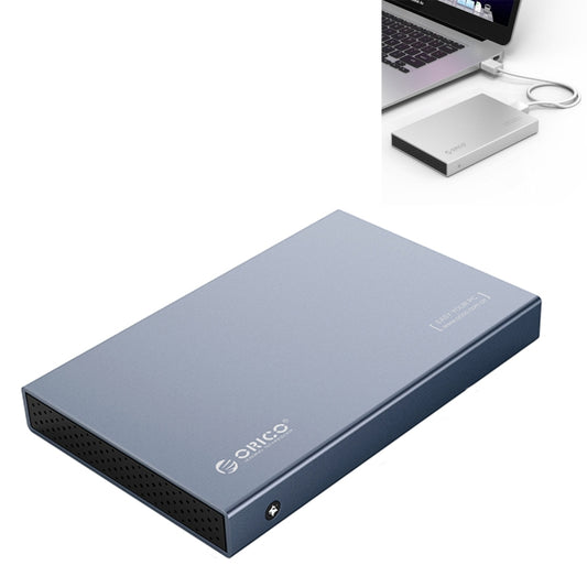 ORICO 2518C3-G2 HDD SSHD SSD 2.5 inch USB3.1 Gen2 USB-C / Type-C Interface Aluminum Alloy Hard Drive Enclosure, Support Capacity: 4TB(Dark Gray) - HDD Enclosure by ORICO | Online Shopping South Africa | PMC Jewellery | Buy Now Pay Later Mobicred