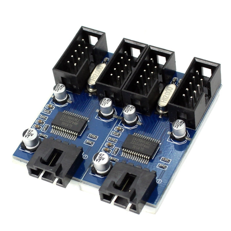 9 Pin USB Header Male 1 to 4 Female Extension Cable Card - USB Cable by PMC TechLife | Online Shopping South Africa | PMC TechLife | Buy Now Pay Later Mobicred