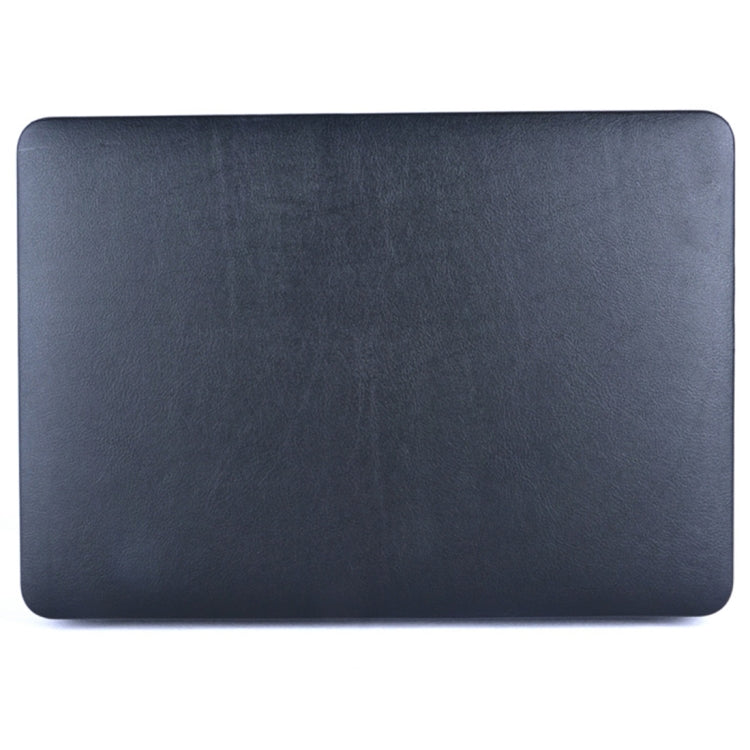 For MacBook Air 13.3 inch A1466 2012-2017 / A1369 2010-2012 Laptop PU Leather Paste Case (Black) - MacBook Air Cases by PMC Jewellery | Online Shopping South Africa | PMC Jewellery | Buy Now Pay Later Mobicred