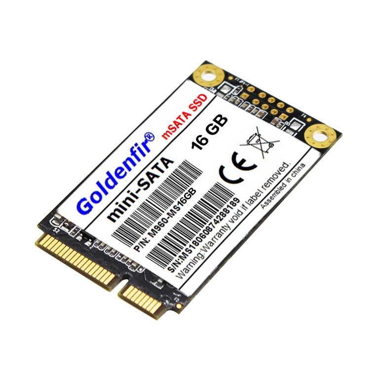 Goldenfir 1.8 inch Mini SATA Solid State Drive, Flash Architecture: TLC, Capacity: 16GB - External Solid State Drives by Goldenfir | Online Shopping South Africa | PMC Jewellery | Buy Now Pay Later Mobicred