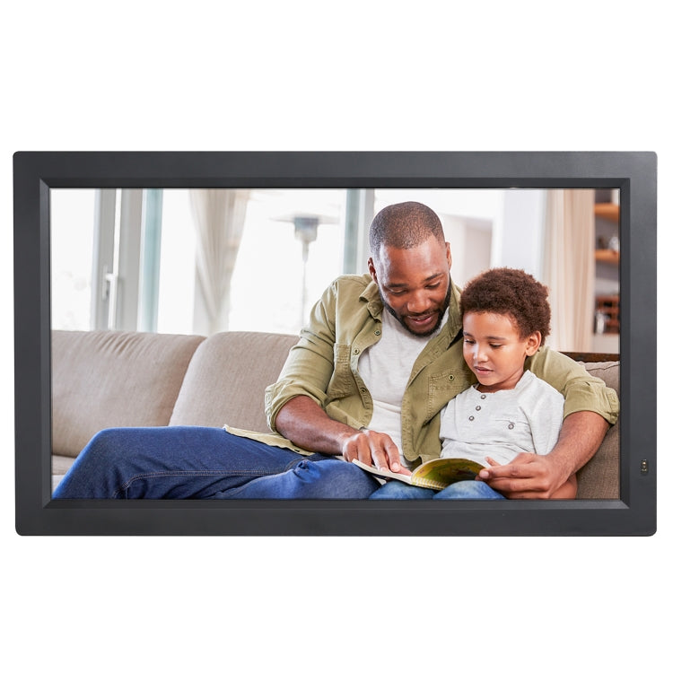 21.5 inch LED Display Digital Photo Frame with Holder & Remote Control, US Plug(Black) - 15 inch Above by PMC Jewellery | Online Shopping South Africa | PMC Jewellery | Buy Now Pay Later Mobicred