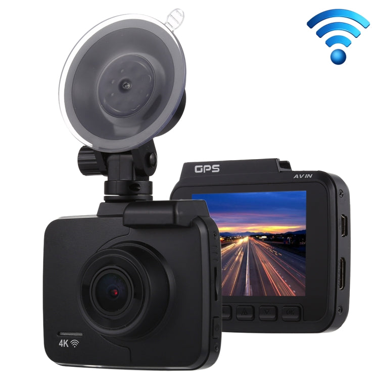 GS63H Car DVR Camera 2.4 inch LCD Screen HD 2880 x 2160P 150 Degree Wide Angle Viewing, Support Motion Detection / TF Card / G-Sensor / GPS / WiFi / HDMI(Black) - Car DVRs by PMC Jewellery | Online Shopping South Africa | PMC Jewellery | Buy Now Pay Later Mobicred