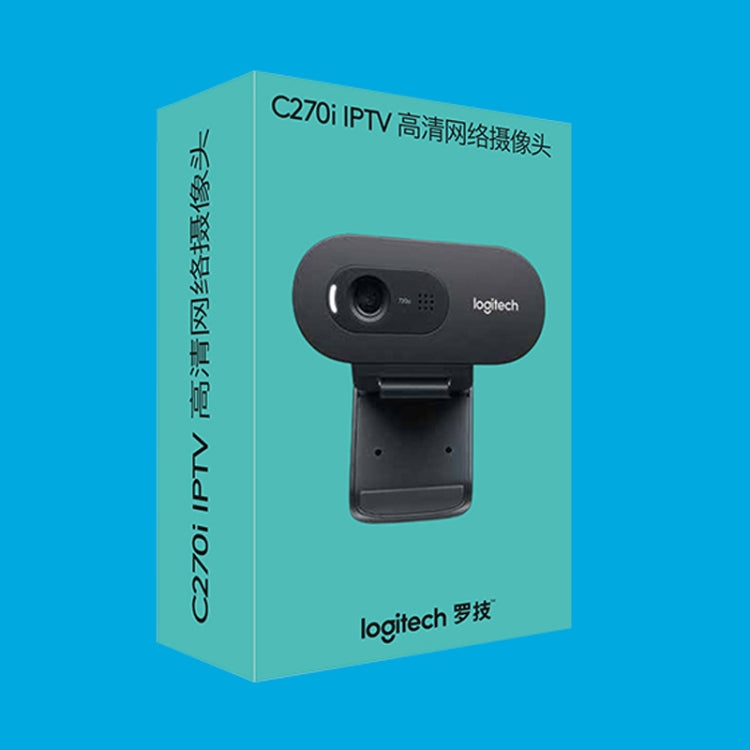 Logitech C270i IPTV HD Webcam(Black) - HD Camera by Logitech | Online Shopping South Africa | PMC Jewellery | Buy Now Pay Later Mobicred