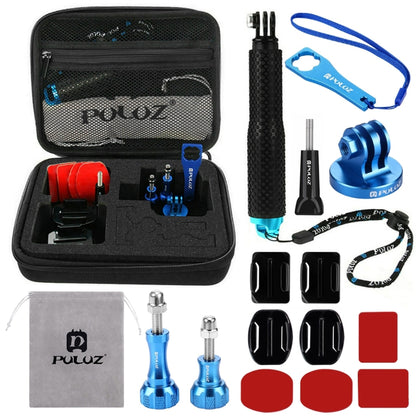 PULUZ 16 in 1 CNC Metal Accessories Combo Kits with EVA Case (Screws + Surface Mounts + Tripod Adapter + Extendable Pole Monopod + Storage Bag + Wrench) for GoPro, Insta360, DJI and Other Action Cameras -  by PULUZ | Online Shopping South Africa | PMC Jewellery | Buy Now Pay Later Mobicred