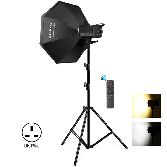 PULUZ 150W 3200K-5600K Photo Studio Strobe Flash Light Kit with Softbox Reflector & Tripod(UK Plug) - Shoe Mount Flashes by PULUZ | Online Shopping South Africa | PMC Jewellery | Buy Now Pay Later Mobicred