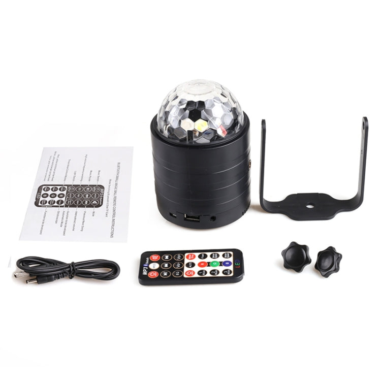 USB Bluetooth Crystal Magic Ball Stage Light with Remote Control (Black) - Stage Lighting by PMc TechLife | Online Shopping South Africa | PMc TechLife | Buy Now Pay Later Mobicred