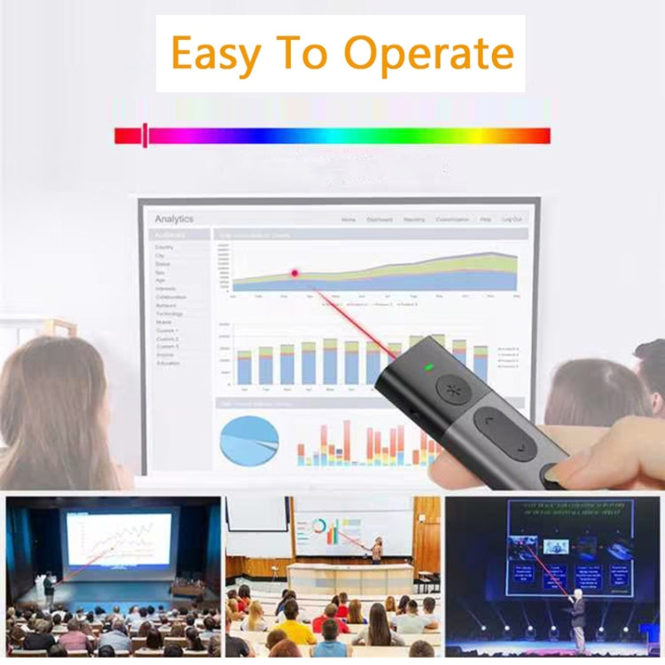 DOOSL DSIT036 Red Laser Pointer 2.4GHz Wireless Presenter PowerPoint Clicker - free shipping - PMC Jewellery - Order now!