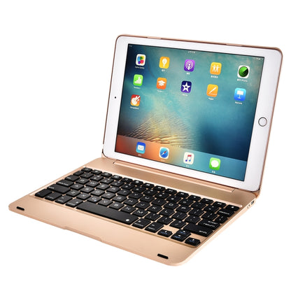 F19B for iPad 9.7 (2017/2018) & iPad Air & Air 2 & iPad Pro 9.7 & New iPad 9.7 inch (2017) Ultra-thin ABS Horizontal Flip Tablet Case + Bluetooth Keyboard(Gold) - Universal by PMC Jewellery | Online Shopping South Africa | PMC Jewellery