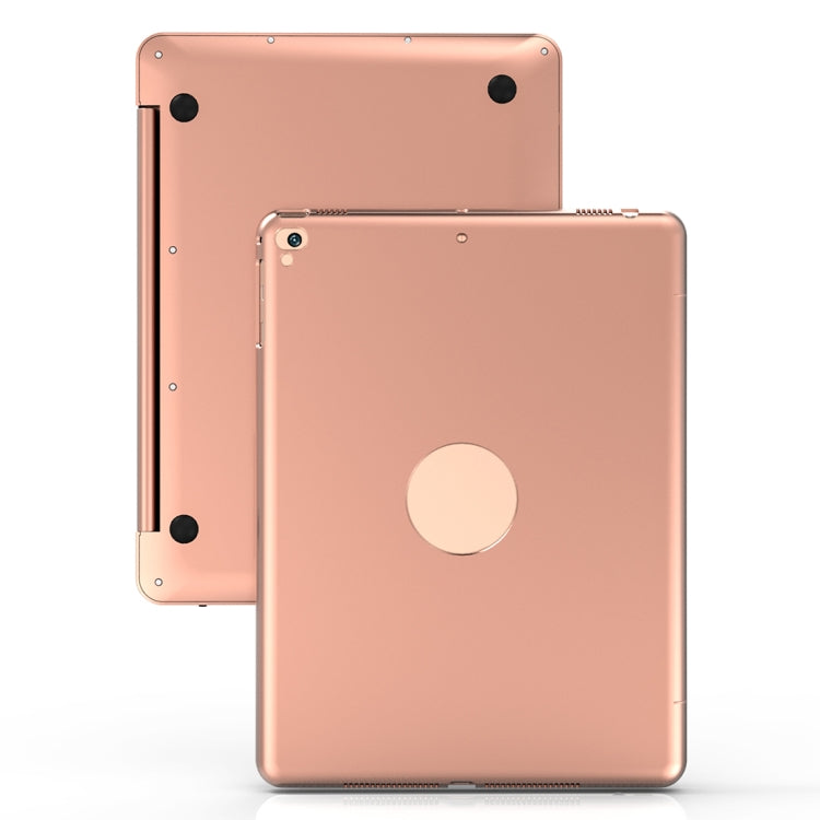 F19B for iPad 9.7 (2017/2018) & iPad Air & Air 2 & iPad Pro 9.7 & New iPad 9.7 inch (2017) Ultra-thin ABS Horizontal Flip Tablet Case + Bluetooth Keyboard(Gold) - Universal by PMC Jewellery | Online Shopping South Africa | PMC Jewellery