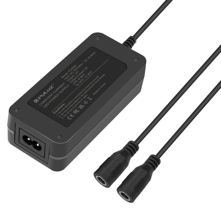 PULUZ Constant Current LED Power Supply Power Adapter for 60cm Studio Tent, AC 100-240V to DC 12V 3A(UK Plug) -  by PULUZ | Online Shopping South Africa | PMC Jewellery | Buy Now Pay Later Mobicred