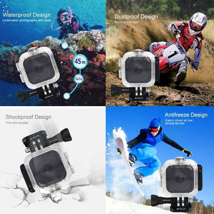 PULUZ 45m Underwater Waterproof Housing Diving Protective Case for GoPro HERO5 Session /HERO4 Session /HERO Session, with Buckle Basic Mount & Screw - Waterproof Cases by PULUZ | Online Shopping South Africa | PMC Jewellery | Buy Now Pay Later Mobicred