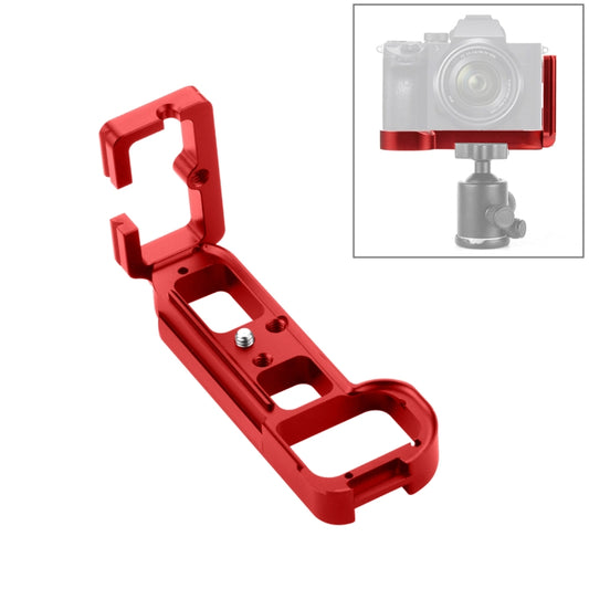 PULUZ 1/4 inch Vertical Shoot Quick Release L Plate Bracket Base Holder for Sony A7R / A7 / A7S(Red) - L-Bracket by PULUZ | Online Shopping South Africa | PMC Jewellery | Buy Now Pay Later Mobicred