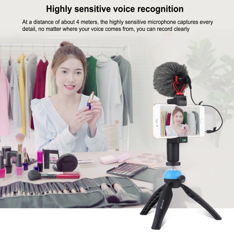 PULUZ Professional Interview Condenser Video Shotgun Microphone with 3.5mm Audio Cable for DSLR & DV Camcorder - Camera Microphone by PULUZ | Online Shopping South Africa | PMC Jewellery | Buy Now Pay Later Mobicred