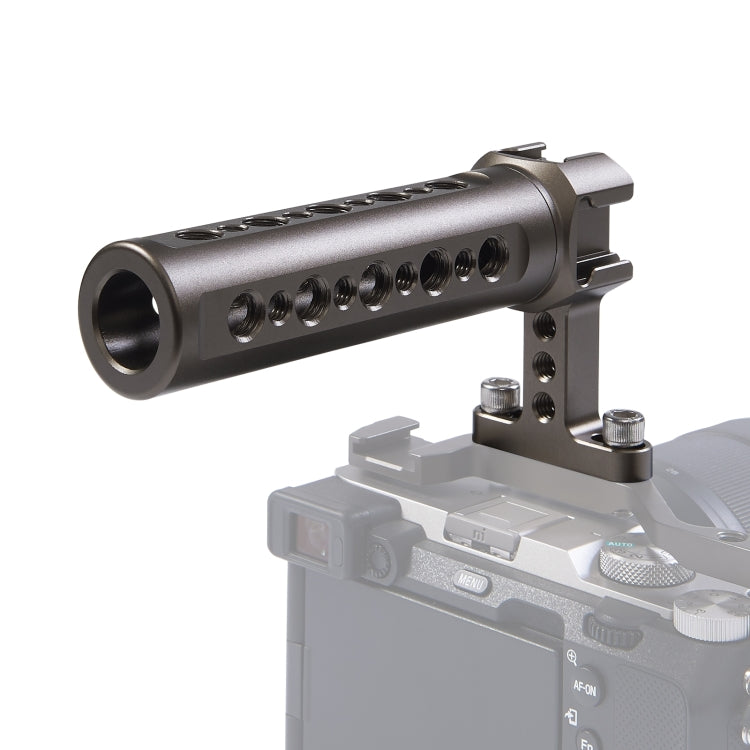 PULUZ Handheld Video Stabilizer Top Handle with 3 Cold Shoes Mount for Camera Cage (Bronze) - free shipping - PMC TechLife - Order now!