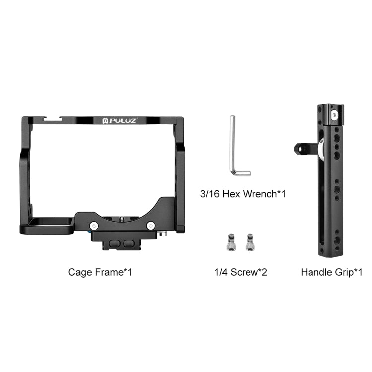 PULUZ Video Camera Cage Filmmaking Rig with Handle for Nikon Z6 / Z7(Black) - free shipping - PMC TechLife - Order now!