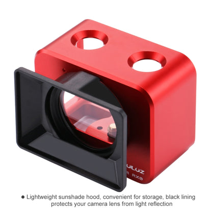 PULUZ for Sony RX0 Aluminum Alloy Protective Cage + 37mm UV Filter Lens + Lens Sunshade with Screws and Screwdrivers(Red) - Metal Cases by PULUZ | Online Shopping South Africa | PMC Jewellery | Buy Now Pay Later Mobicred