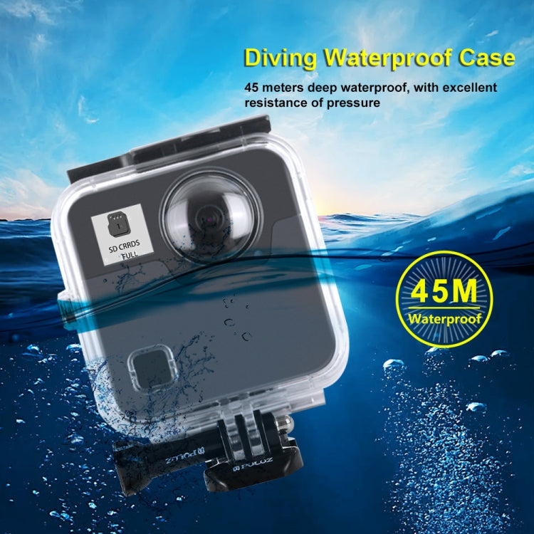 PULUZ 45m Underwater Waterproof Shockproof Housing Diving Case for GoPro Fusion, with Buckle Basic Mount & Screw - Waterproof Cases by PULUZ | Online Shopping South Africa | PMC Jewellery | Buy Now Pay Later Mobicred