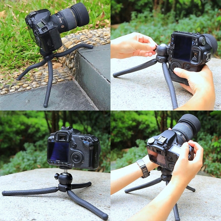 PULUZ Mini Octopus Flexible Tripod Holder with Ball Head for SLR Cameras, GoPro, Cellphone, Size: 25cmx4.5cm - Portable Mini Tripod by PULUZ | Online Shopping South Africa | PMC Jewellery | Buy Now Pay Later Mobicred