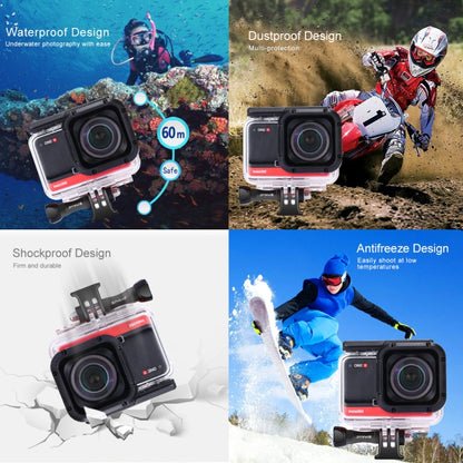 PULUZ 60m Underwater Depth Diving Case Waterproof Camera Housing for Insta360 ONE R 4K Wide-angle Edition(Transparent) - Case & Bags by PULUZ | Online Shopping South Africa | PMC Jewellery | Buy Now Pay Later Mobicred