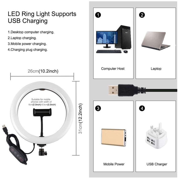 PULUZ 10.2 inch 26cm Curved Surface 168 LED Marquee LED RGBWW Dual-color Temperature Dimmable Ring Vlogging Photography Video Lights with Cold Shoe Tripod Ball Head & Remote Control & Phone Clamp(Black) - Ring Light by PULUZ | Online Shopping South Africa | PMC Jewellery | Buy Now Pay Later Mobicred