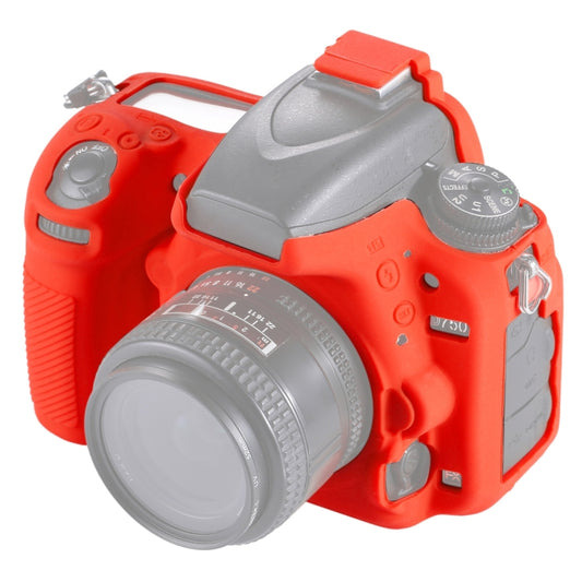 PULUZ Soft Silicone Protective Case for Nikon D750(Red) - Protective Case by PULUZ | Online Shopping South Africa | PMC Jewellery | Buy Now Pay Later Mobicred