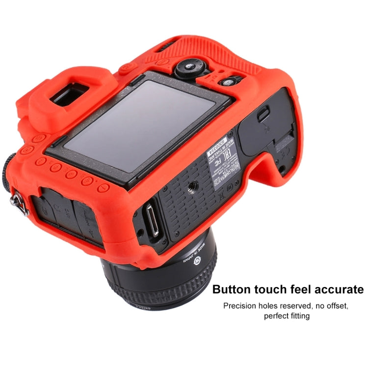 PULUZ Soft Silicone Protective Case for Nikon D750(Red) - free shipping - PMC TechLife - Order now!