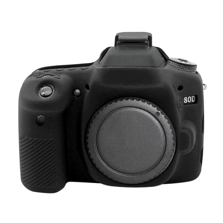 PULUZ Soft Silicone Protective Case for Canon EOS 80D(Black) - Protective Case by PULUZ | Online Shopping South Africa | PMC Jewellery | Buy Now Pay Later Mobicred