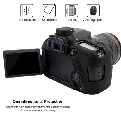 PULUZ Soft Silicone Protective Case for Canon EOS 80D(Black) - Protective Case by PULUZ | Online Shopping South Africa | PMC Jewellery | Buy Now Pay Later Mobicred