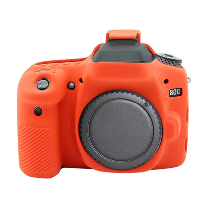 PULUZ Soft Silicone Protective Case for Canon EOS 80D(Red) - Protective Case by PULUZ | Online Shopping South Africa | PMC Jewellery | Buy Now Pay Later Mobicred