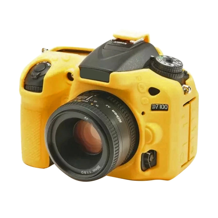 PULUZ Soft Silicone Protective Case for Nikon D7200 /D7100(Yellow) - Protective Case by PULUZ | Online Shopping South Africa | PMC TechLife | Buy Now Pay Later Mobicred