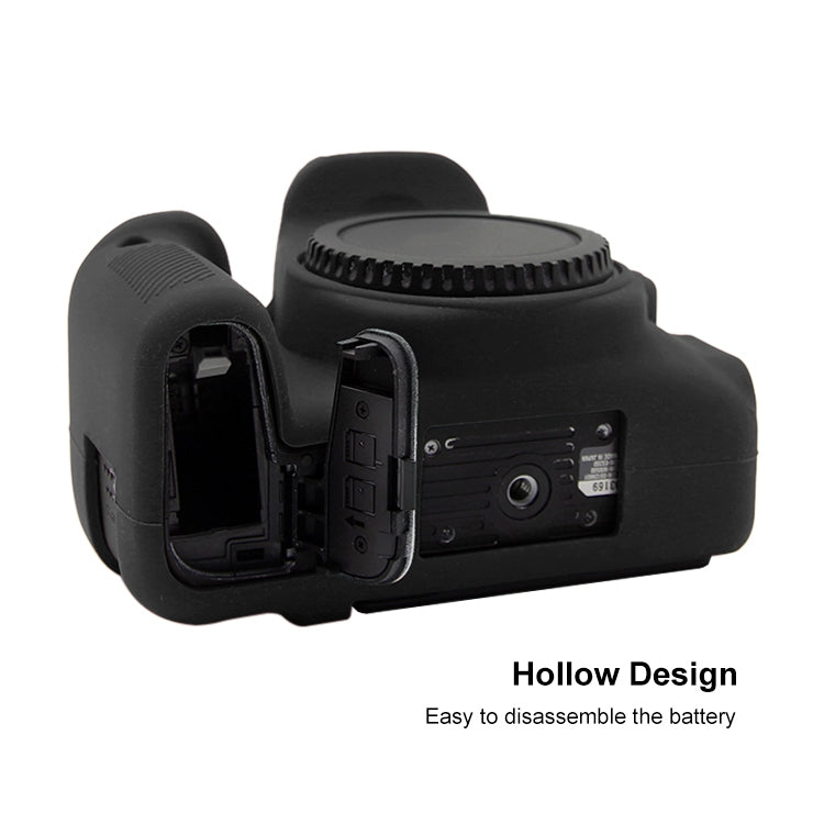 PULUZ Soft Silicone Protective Case for Canon EOS 77D(Black) - free shipping - PMC TechLife - Order now!