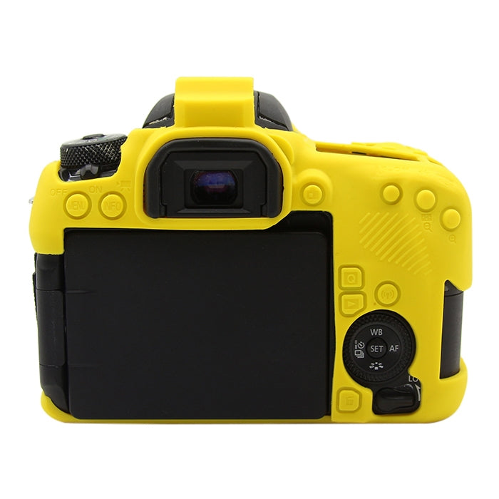 PULUZ Soft Silicone Protective Case for Canon EOS 77D(Yellow) - Protective Case by PULUZ | Online Shopping South Africa | PMC TechLife | Buy Now Pay Later Mobicred