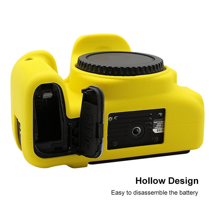 PULUZ Soft Silicone Protective Case for Canon EOS 77D(Yellow) - Protective Case by PULUZ | Online Shopping South Africa | PMC TechLife | Buy Now Pay Later Mobicred