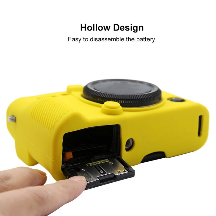 PULUZ Soft Silicone Protective Case for FUJIFILM X-T20(Yellow) - Protective Case by PULUZ | Online Shopping South Africa | PMC Jewellery | Buy Now Pay Later Mobicred