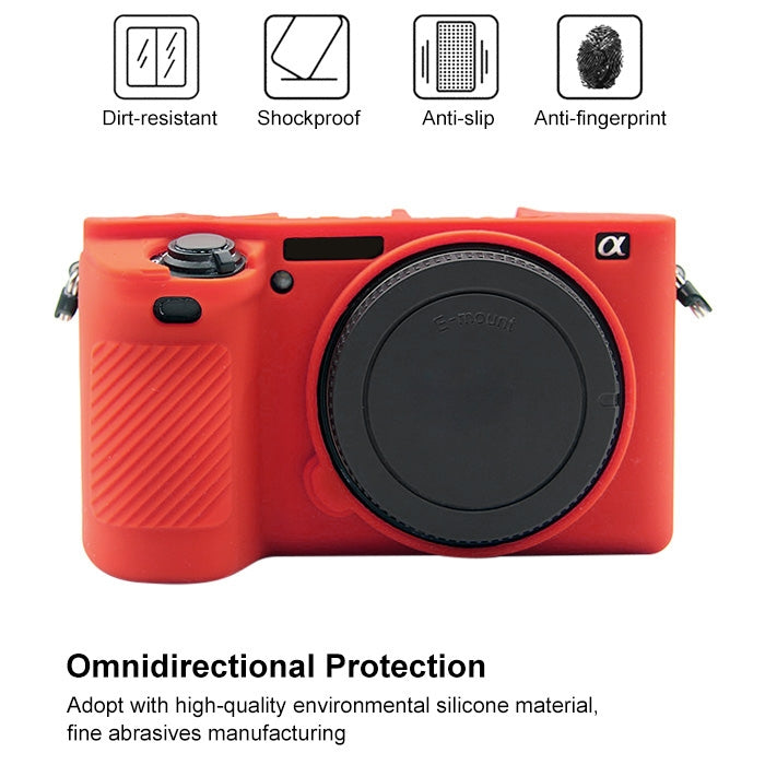 PULUZ Soft Silicone Protective Case for Sony ILCE-6500(Red) - free shipping - PMC TechLife - Order now!
