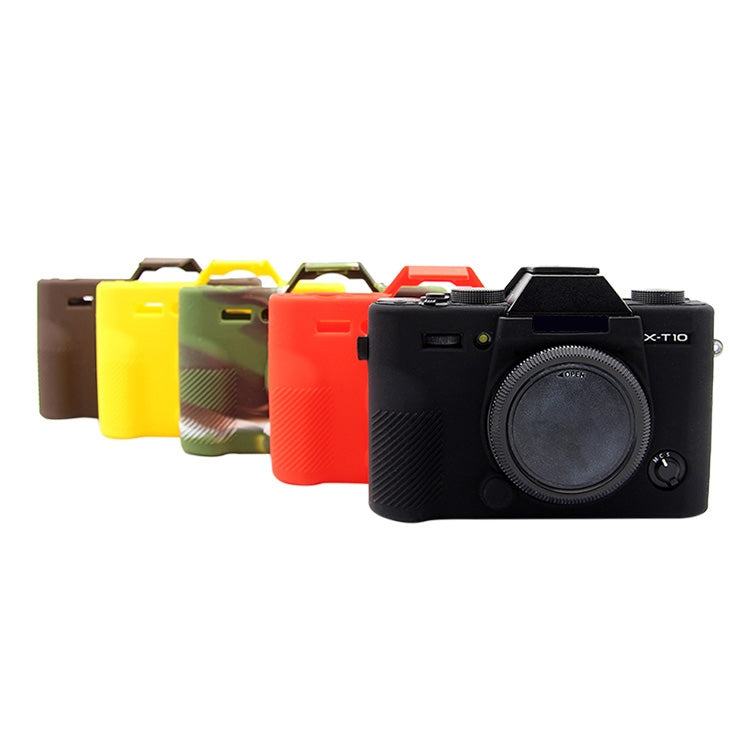 PULUZ Soft Silicone Protective Case for FUJIFILM XT10(Coffee) - Protective Case by PULUZ | Online Shopping South Africa | PMC Jewellery | Buy Now Pay Later Mobicred