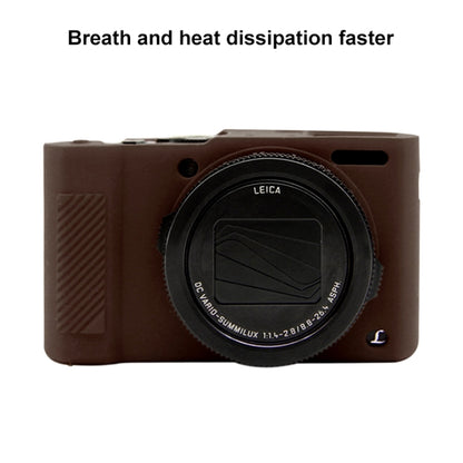 PULUZ Soft Silicone Protective Case for Panasonic Lumix  LX10(Coffee) - Protective Case by PULUZ | Online Shopping South Africa | PMC Jewellery | Buy Now Pay Later Mobicred