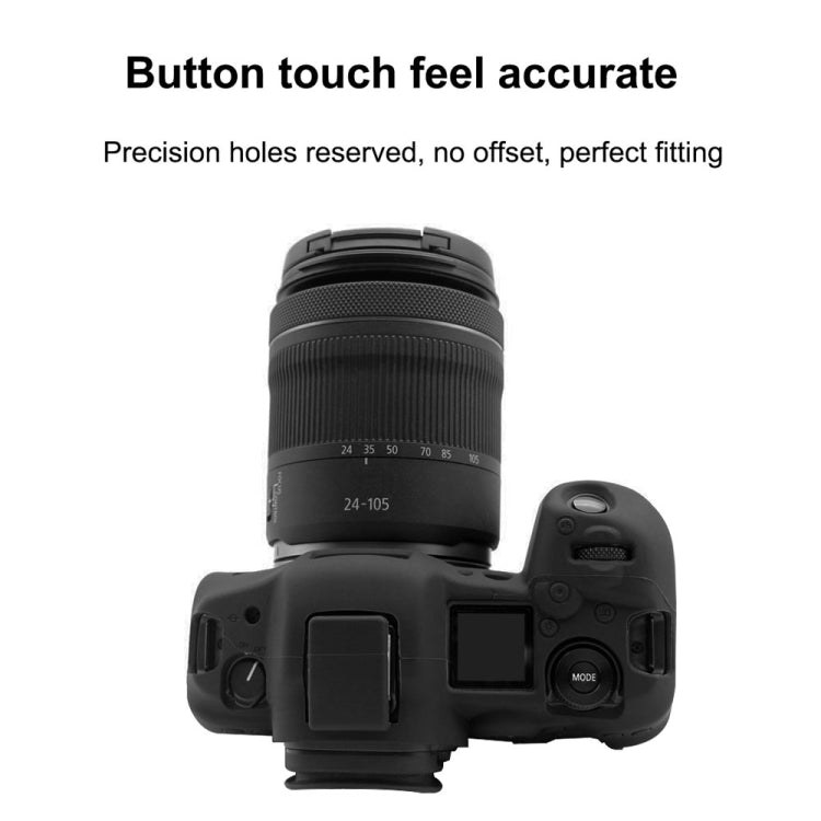 PULUZ Soft Silicone Protective Case for Canon EOS R5(Black) - Protective Case by PULUZ | Online Shopping South Africa | PMC TechLife | Buy Now Pay Later Mobicred