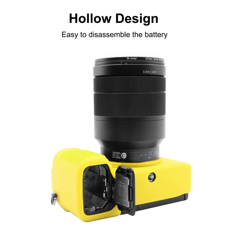 PULUZ Soft Silicone Protective Case for Sony A7C / ILCE-7C(Yellow) - Protective Case by PULUZ | Online Shopping South Africa | PMC TechLife | Buy Now Pay Later Mobicred