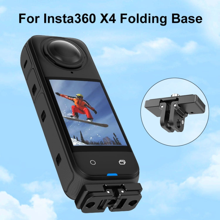 For Insta360 X5 / X4 / X3 PULUZ Quick Release 1 /4 inch Folding Base (Black) - free shipping - PMC TechLife - Order now!