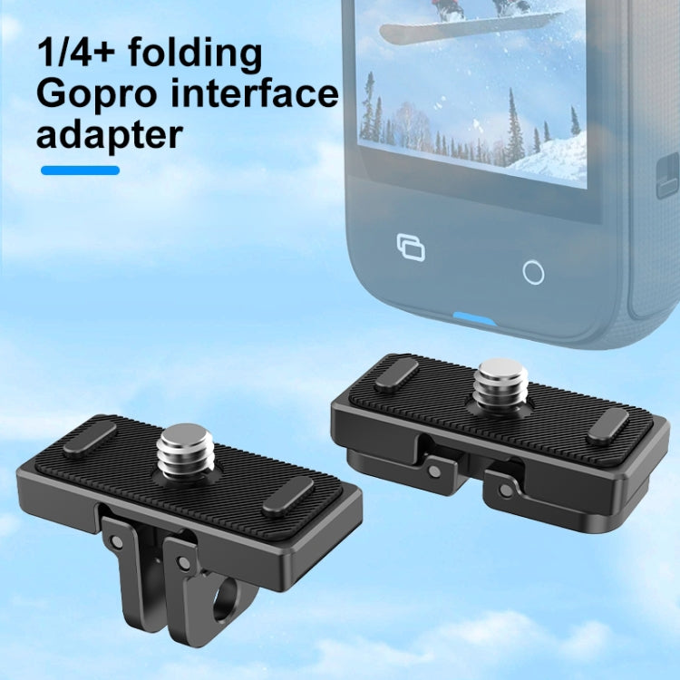 For Insta360 X5 / X4 / X3 PULUZ Quick Release 1 /4 inch Folding Base (Black) - free shipping - PMC TechLife - Order now!