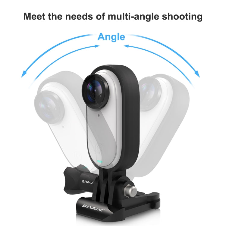 For Insta360 GO 3 PULUZ Body Plastic Protective Frame Cage with Screw & Quick Release Buckle (Black) - Mount & Holder by PULUZ | Online Shopping South Africa | PMC TechLife