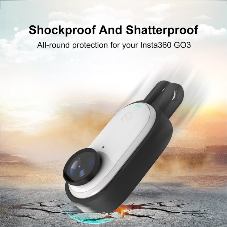 For Insta360 GO 3 PULUZ Body Plastic Protective Frame Cage with Screw & Quick Release Buckle (Black) - Mount & Holder by PULUZ | Online Shopping South Africa | PMC TechLife