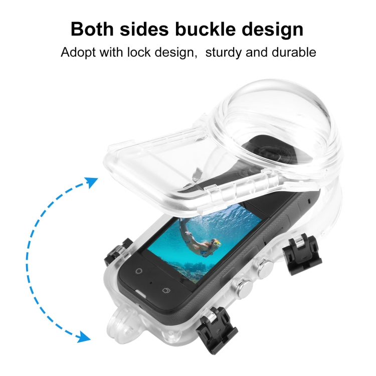 For Insta360 X3 PULUZ Invisible Dive Case 50m Waterproof Sealed Case (Transparent) - Case & Bags by PULUZ | Online Shopping South Africa | PMC Jewellery | Buy Now Pay Later Mobicred