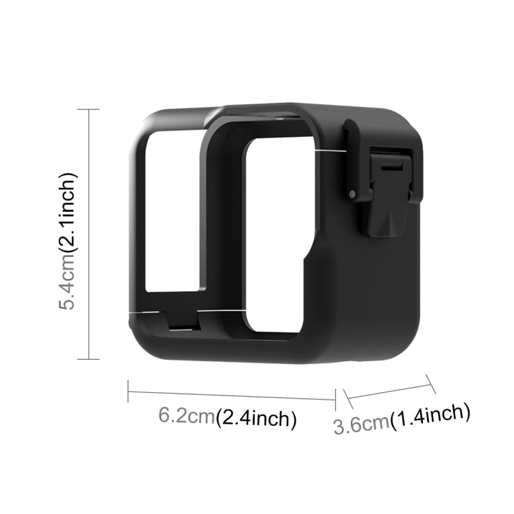 For GoPro Hero11 Black Mini PULUZ PC Plastic Border Frame with Buckle Basic Mount & Screw(Black) - Protective Frame by PULUZ | Online Shopping South Africa | PMC TechLife | Buy Now Pay Later Mobicred