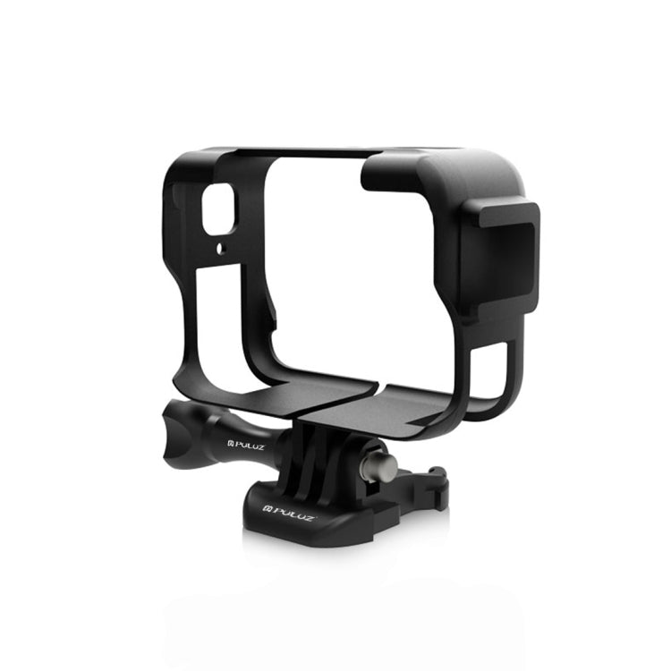 For Insta360 Ace Pro PULUZ Plastic Cage Expansion Adapter Frame with Cold Shoe Base (Black) - Mount & Holder by PULUZ | Online Shopping South Africa | PMC Jewellery