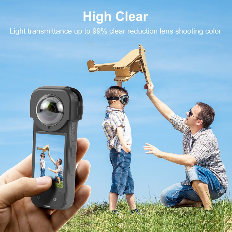 For Insta360 X4 PULUZ Optical Glass Lens Guard Protective Cover - Len Accessories by PULUZ | Online Shopping South Africa | PMC Jewellery | Buy Now Pay Later Mobicred