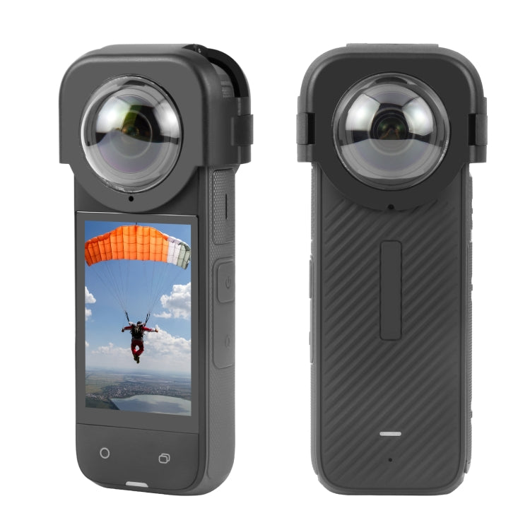 For Insta360 X4 PULUZ Snap-on Lens Guard Protective Cover (Black) - Len Accessories by PULUZ | Online Shopping South Africa | PMC TechLife | Buy Now Pay Later Mobicred